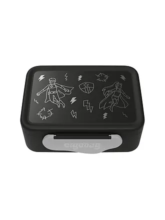 ERGOBAG | Portamerenda in plastica dinosauri | schwarz
